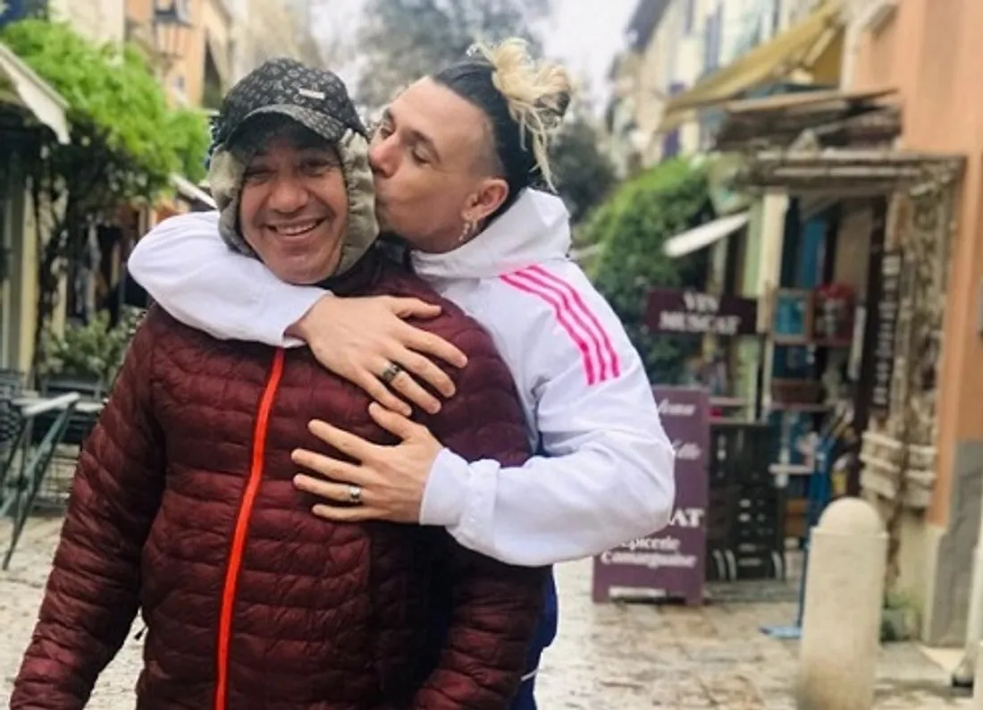 Bertrand Kamal avec son père, Samir Loudrhiri 